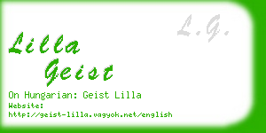 lilla geist business card